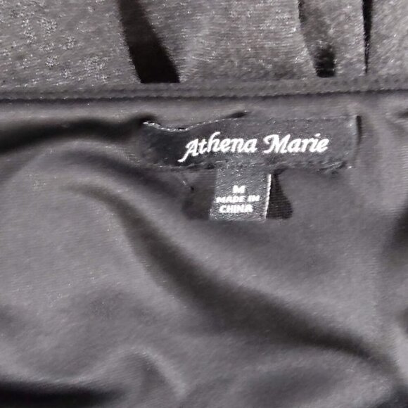 Athena Marie Rayon Gray Casual Pull-On Flat Front Pants Women's Size Medium - Picture 7 of 9